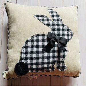 Plaid Bunny Decorative Pillow
